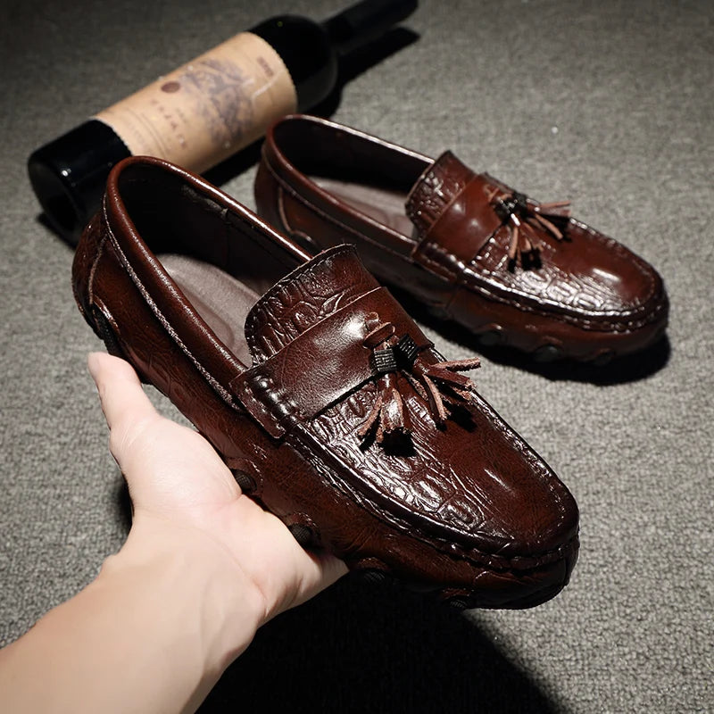 Men’s Genuine Leather Tassel Loafers
