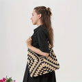 Women’s Handmade Straw Woven Tote Bag