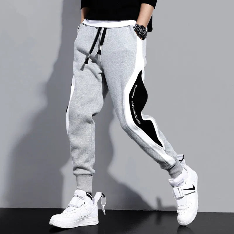 Men's Sports Straight Pants Padded warm sport pant