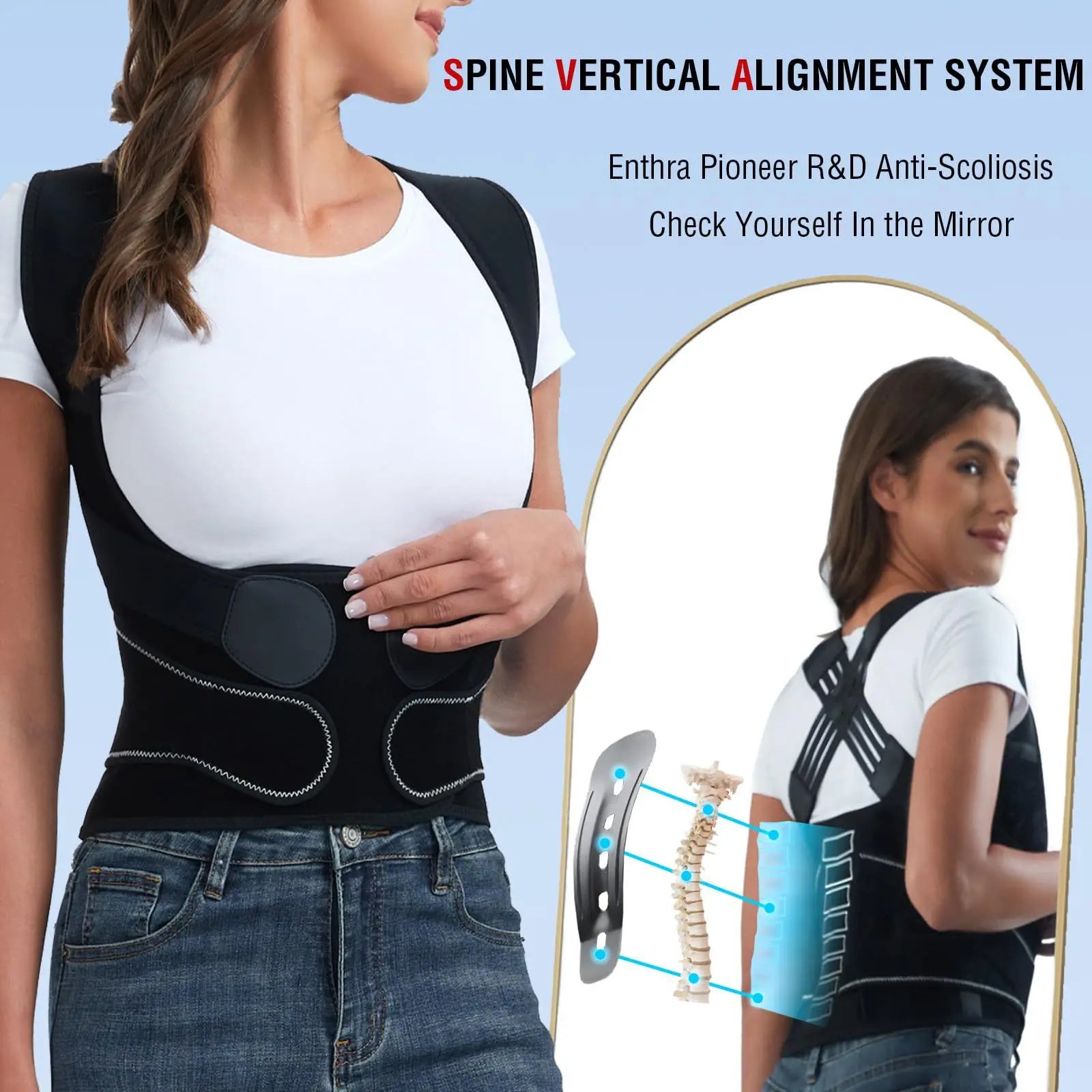 Adjustable Back Shoulder Posture Corrector