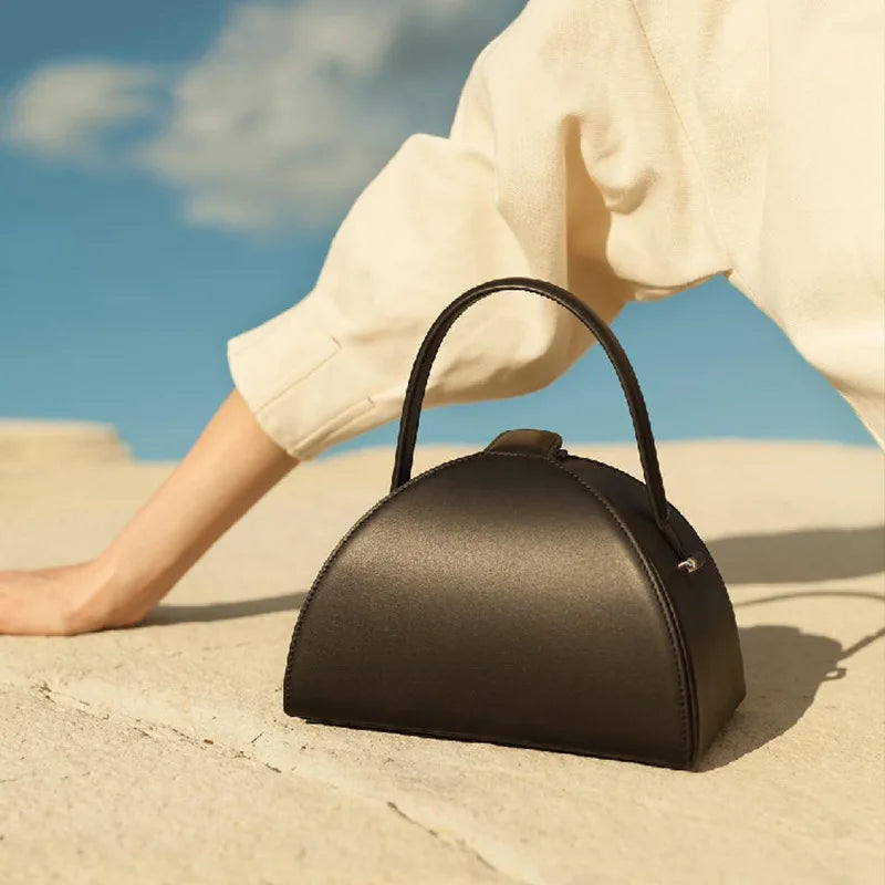 Luxury Semicircle Crossbody Handbag for Women
