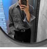 Men’s Long-Sleeve Cotton Blend Shirt