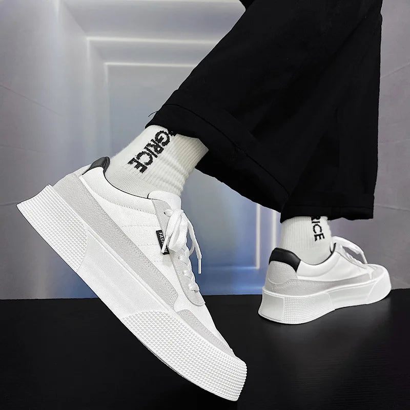 Men's Thick Bottom Canvas Platform Shoes