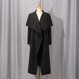 Women Large Lapel Trench Coat for winter season