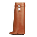 Women’s Black Knee-High Leather Boots