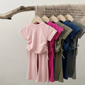Kids Round Neck Two-Piece Set