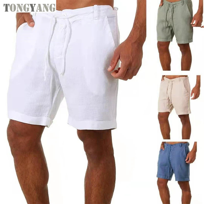 Breathable Thin Linen Cargo Shorts