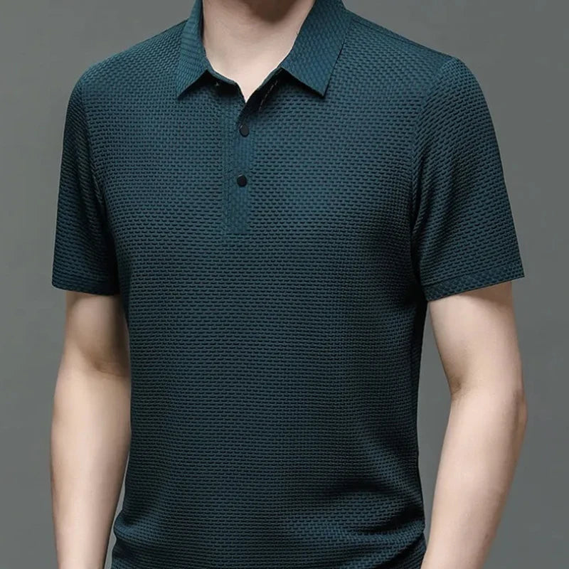 Men’s Button-Up Short Sleeve T-Shirt