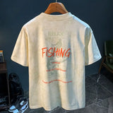 Retro Half Sleeve Washed T-Shirt