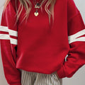 Women’s Oversized Crewneck Varsity Sweatshirt