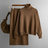 Women’s Turtleneck Sweater Dress Set