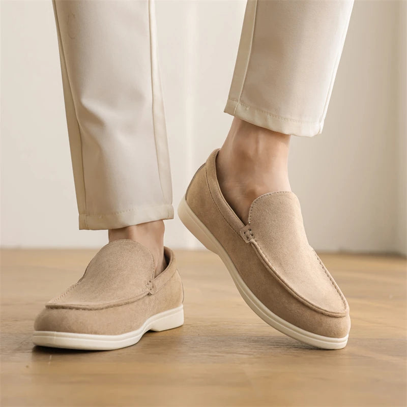 Men's Stylish Suede Loafers with Anti-Slip Comfort