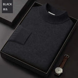 Men High-quality Semi-tall Collar Casual Turtleneck  for winter season