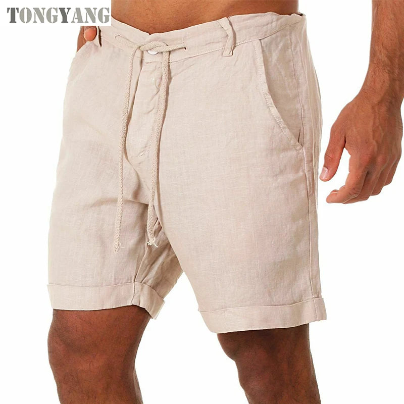 Breathable Thin Linen Cargo Shorts