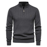 Men’s Half Zip Knit Pullover Sweater