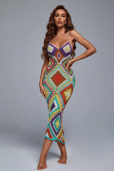 Boho Crochet Cotton Maxi Dress
