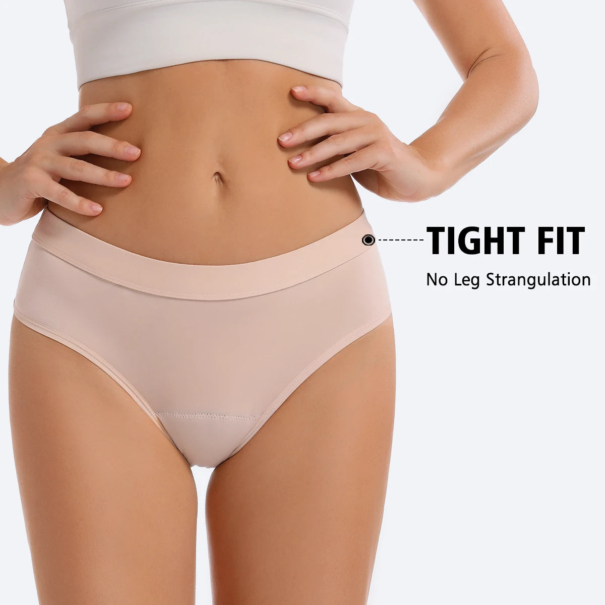 Leak-Proof Cotton Spandex Menstrual Panties