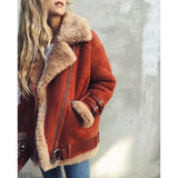 Women New Faux Deerskin Lambs Coats for winter season