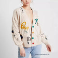 Women’s Oversize V-Neck Knitted Cardigan