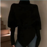 Women Turtleneck Sweater  Loose Pullover Sweater for winter season