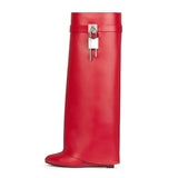 Women’s Black Knee-High Leather Boots