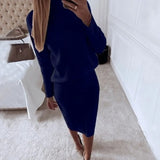 Women’s Slim Skirt Two-Piece Tracksuit Set