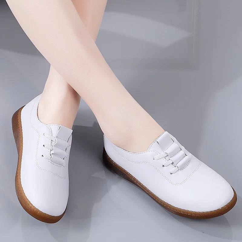Colorful Women's Soft Leather Loafers
