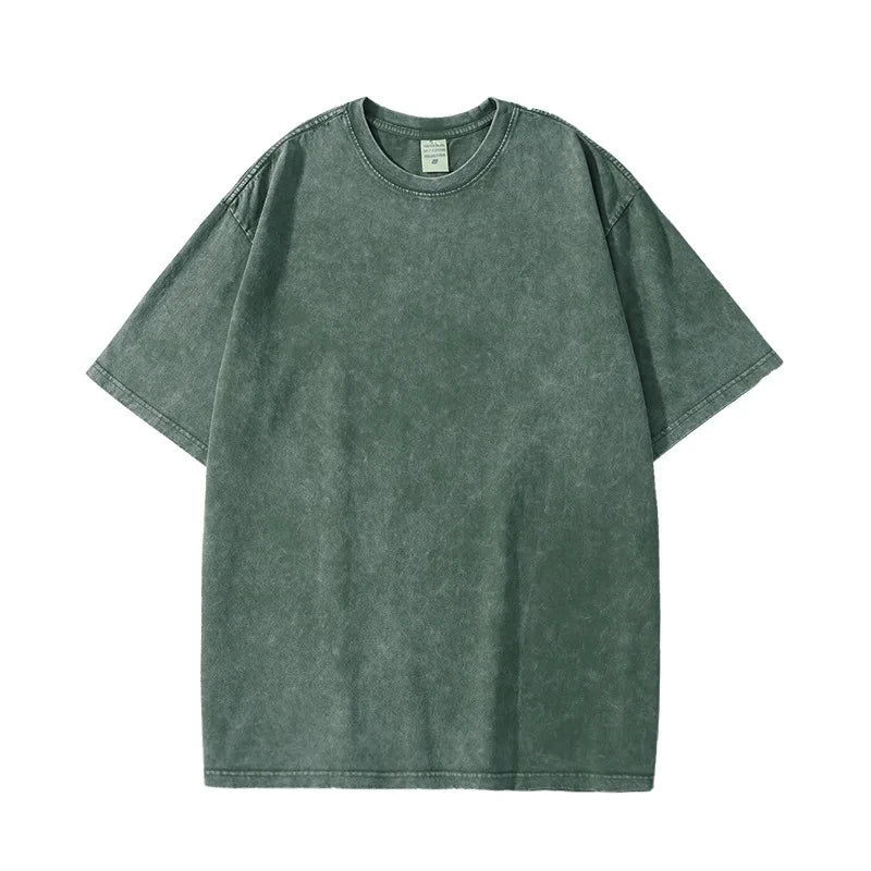 Plus Size Unisex Vintage Cotton T-Shirt