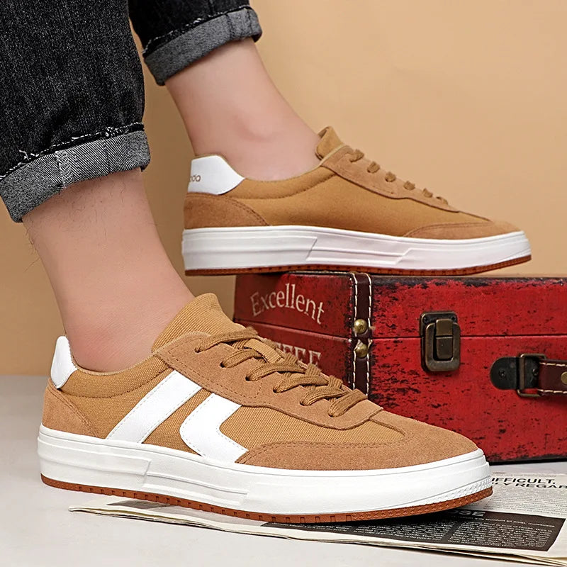 Men’s Lace-Up Mesh Casual Sneakers