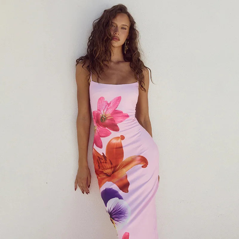 Women's Slim Sleeveless Maxi Dress