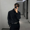 Men’s Long-Sleeve Cotton Blend Shirt