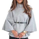 Women’s Woolen Stand-Collar Top