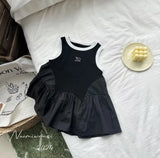 Summer Sleeveless Casual Skirt Dress for Baby Girls