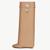 Women’s Black Knee-High Leather Boots