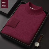 Men High-quality Semi-tall Collar Casual Turtleneck  for winter season