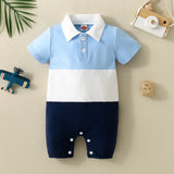 Summer Short-Sleeve Romper for Newborns