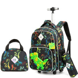 3 Pcs Set Trolley Bag with Pencil case and Lunch Bag