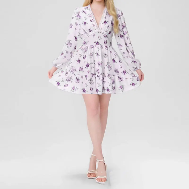 Women’s Floral Print Mini Dress