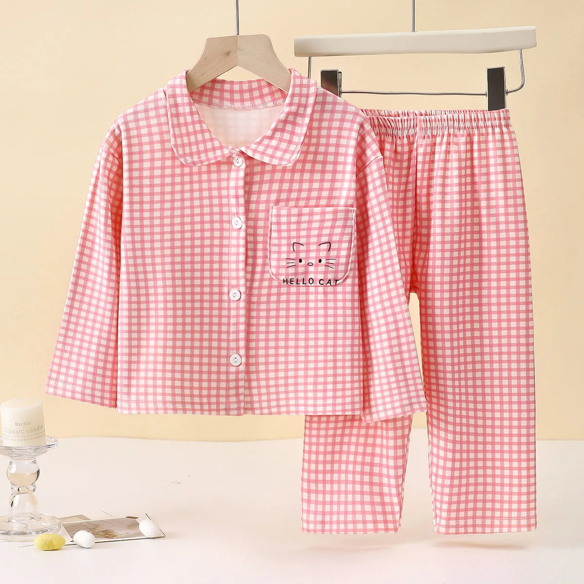 Children’s Casual Velvet Pajamas Set