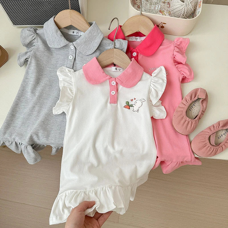 Sleeveless Ruffle Dress for Baby Girls
