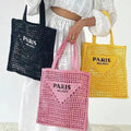 Women’s Straw Tote Bag with Shoulder Straps