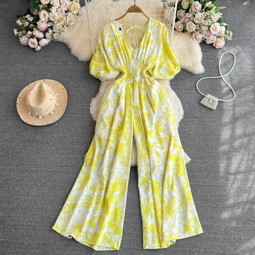Floral Chiffon Jumpsuit
