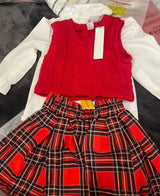 Children's Skirt Suit Girl Baby Girl  three pieces for winter season