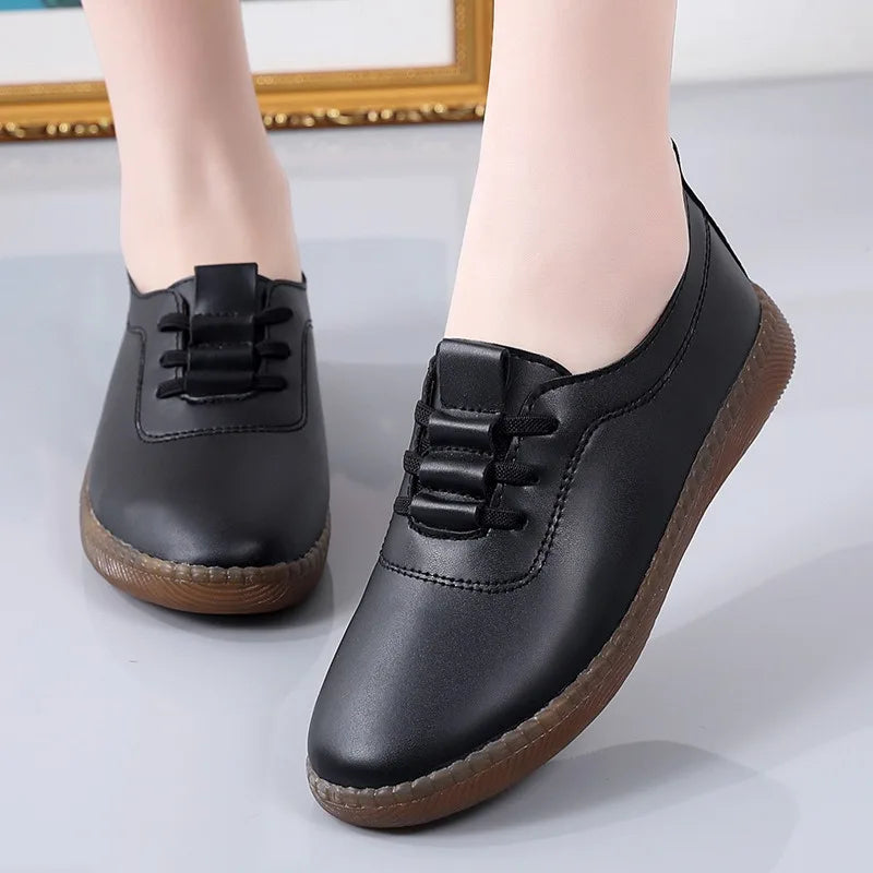 Colorful Women's Soft Leather Loafers