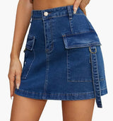 High Waist Denim Skirt