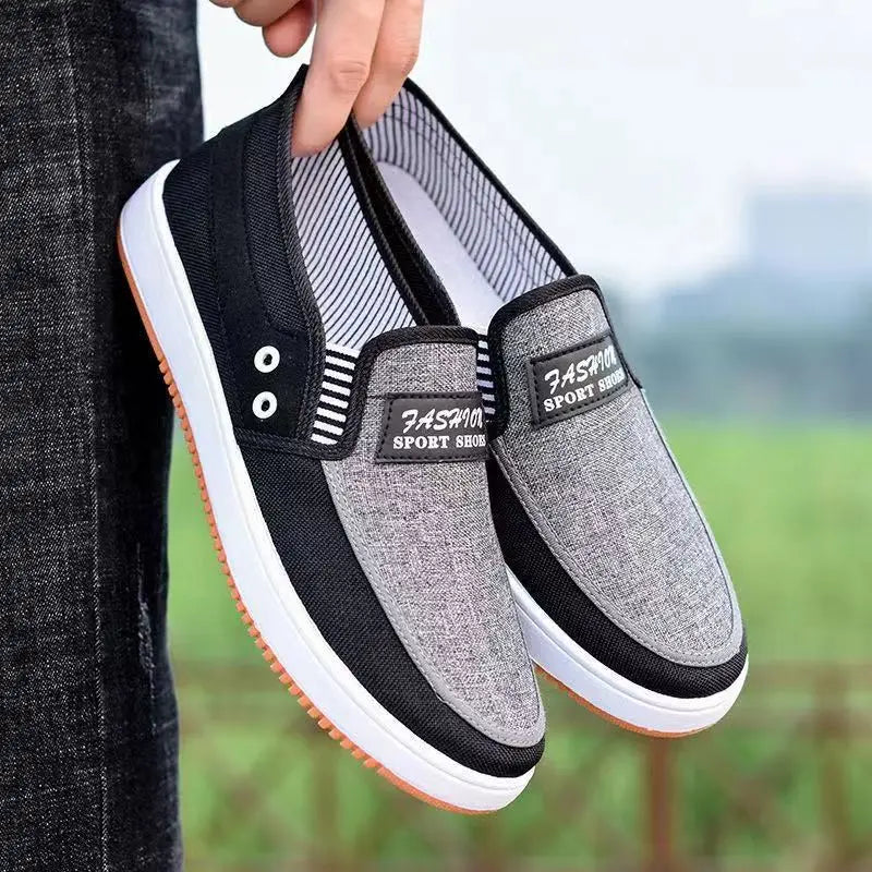 Spring Round Toe Flat Heel Solid Color Leisure Sneakers