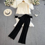 Women’s Long-Sleeve Color-Block Loungewear Set