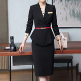 Women’s Slim V-Neck 2-Piece Formal Set