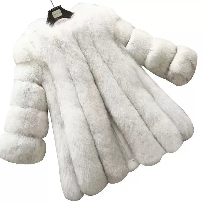 Women’s Faux Fur Long Jacket