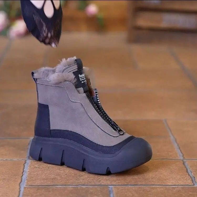 Women’s Thick Sole Fluffy Snow Boots